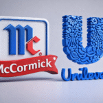 Logos de McCormick y Unilever 3D
